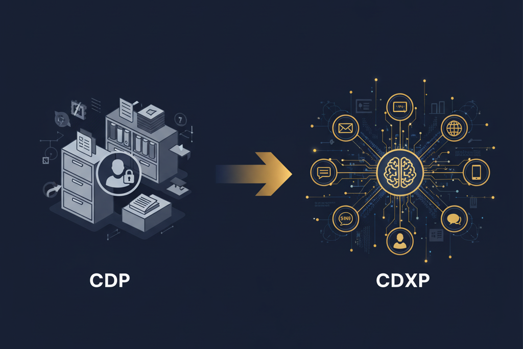 CDP vs CDXP 2025 customer data platform evolution to experience orchestration